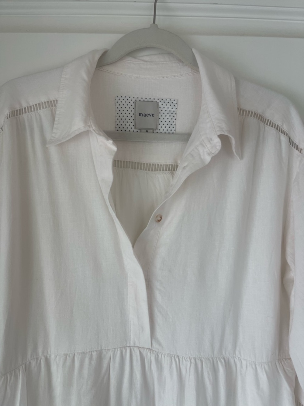 Maeve by Anthropologie, Shell Pink, Long Sleeve “Bettina” Dress, Medium - Picture 9 of 13